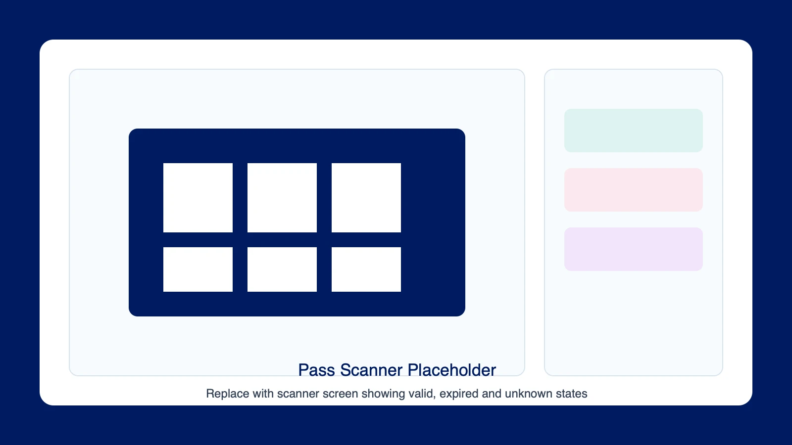 Pass scanner in Rondo Club
